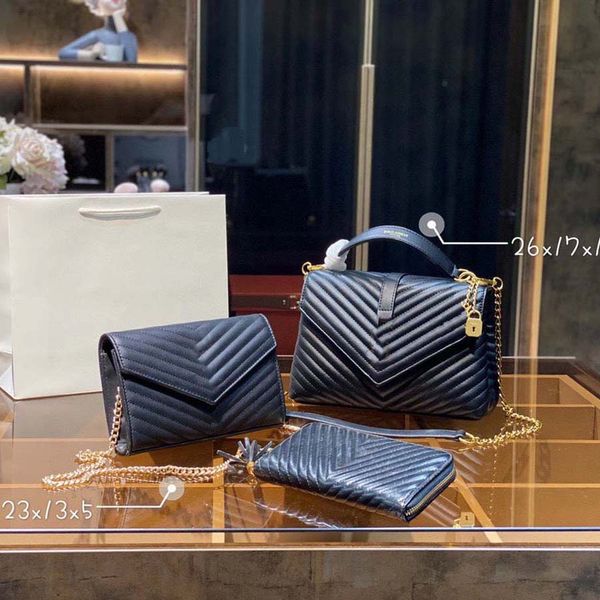 designer three-piece totes luxury brand purse single zipper wallets women handbags tote real leather bags lady plaid purses duffle luggage b
designer three-piece totes luxury brand purse single zipper wallets women handbags tote real leather bags lady plaid purses duffle luggage b