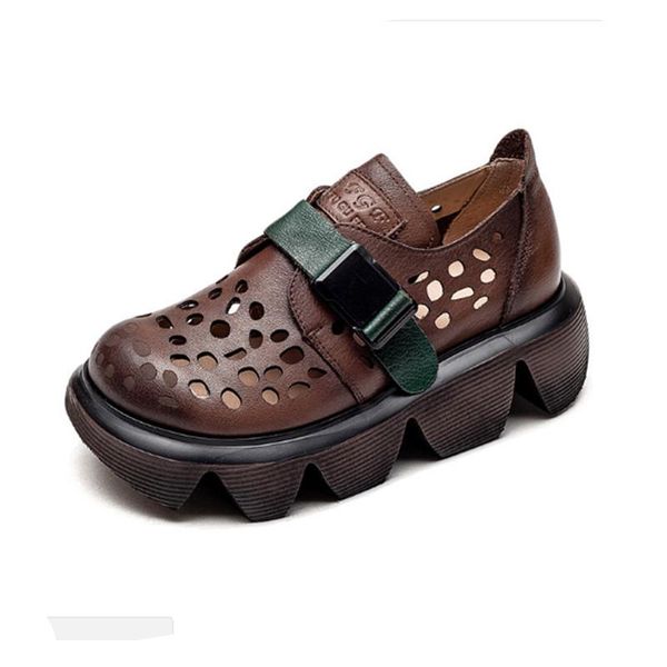 spring and summer ethnic retro sponge cake thick-soled hollow women's shoes all-match sandals wedge mother mid-heel co, Black
spring and summer ethnic retro sponge cake thick-soled hollow women's shoes all-match sandals wedge mother mid-heel co, Black