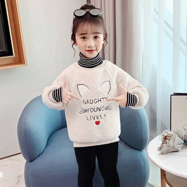 girlssweaterschildrensautumnwinterknittedpulloverslambvelvetthickfleecelothesturtleneckinnerbottomingshirt, Blue;gray
girlssweaterschildrensautumnwinterknittedpulloverslambvelvetthickfleecelothesturtleneckinnerbottomingshirt, Blue;gray
