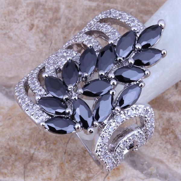cluster rings unique black cubic zirconia white cz silver plated ring size 5 / 6 7 8 9 10 s0189, Golden;silver
cluster rings unique black cubic zirconia white cz silver plated ring size 5 / 6 7 8 9 10 s0189, Golden;silver
