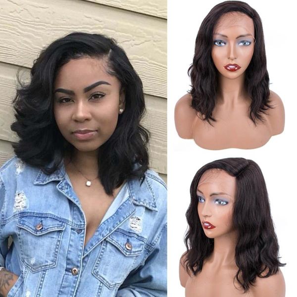 lace wigs short bob wig body wave side part human hair for black women peruvian natural pre plucked hairline remy, Black;brown
lace wigs short bob wig body wave side part human hair for black women peruvian natural pre plucked hairline remy, Black;brown