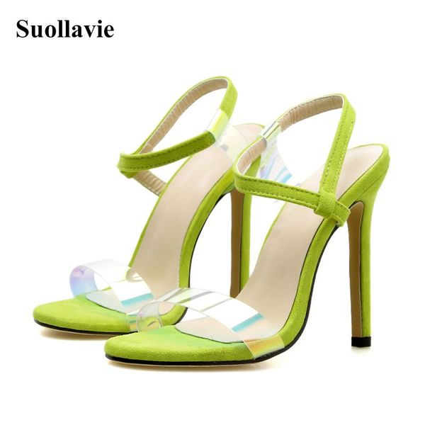 fashion gladiator sandals women summer thin heels buckle party shallow round toe pvc heel green shoes size 35-40, Black
fashion gladiator sandals women summer thin heels buckle party shallow round toe pvc heel green shoes size 35-40, Black