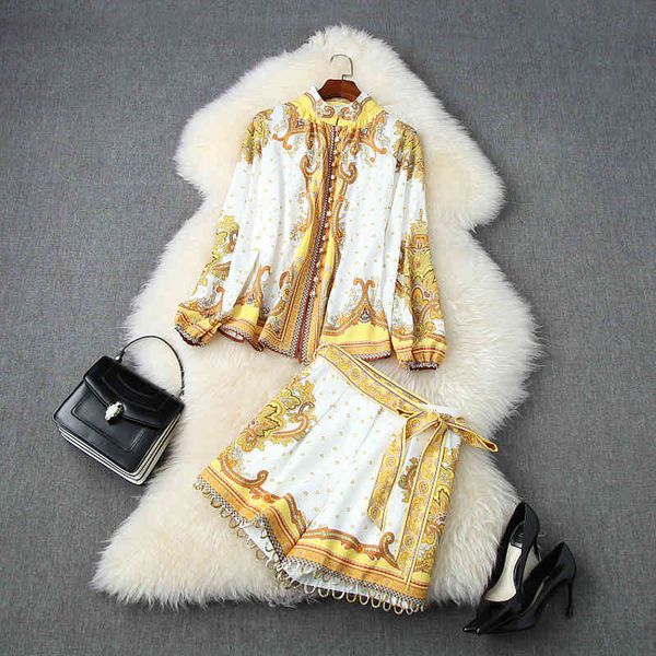 women's tracksuits fall autumn long sleeve round neck paisley print single-breasted blouse + belted mini short skirt two piece 2 pieces, Gray
women's tracksuits fall autumn long sleeve round neck paisley print single-breasted blouse + belted mini short skirt two piece 2 pieces, Gray