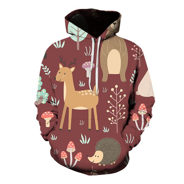 fawn pattern men's 3d printing hoodie drawstring round neck american sweatshirt autumn and winter, Black
fawn pattern men's 3d printing hoodie drawstring round neck american sweatshirt autumn and winter, Black