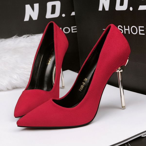 2021 womens shoes suede simple fashion pointed ol professional solid color shallow mouth stiletto high heels cm/cm1, Black
2021 womens shoes suede simple fashion pointed ol professional solid color shallow mouth stiletto high heels cm/cm1, Black