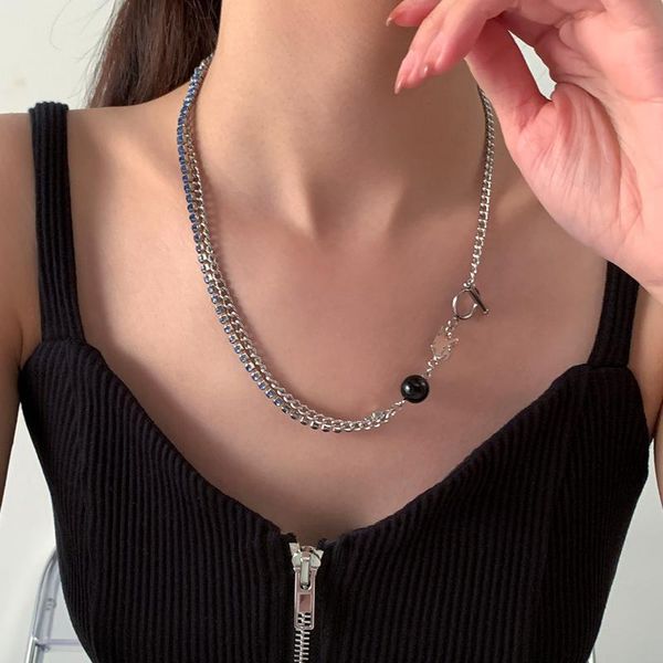 chains ingesight.z blue rhinestone crystal chain choker necklaces stainless steel toggle clasp lasso collar for women jewelry, Silver
chains ingesight.z blue rhinestone crystal chain choker necklaces stainless steel toggle clasp lasso collar for women jewelry, Silver