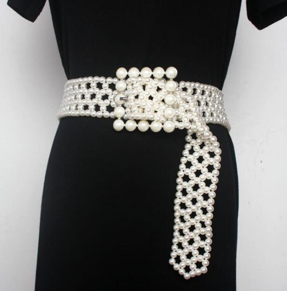 women's runway fashion pearl knitted cummerbunds female dress coat corsets waistband belts decoration wide belt r2190, Black;brown
women's runway fashion pearl knitted cummerbunds female dress coat corsets waistband belts decoration wide belt r2190, Black;brown