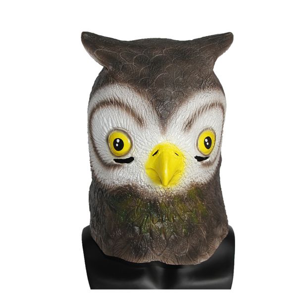 costume accessories cute owl latex mask halloween fancy dress party costume props cosplay realistic animal headgear, Silver
costume accessories cute owl latex mask halloween fancy dress party costume props cosplay realistic animal headgear, Silver