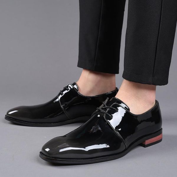 men male business man formal shiny pu leather lace up shoes mens dress driving men's zapatos de hombres personlizar, Black
men male business man formal shiny pu leather lace up shoes mens dress driving men's zapatos de hombres personlizar, Black
