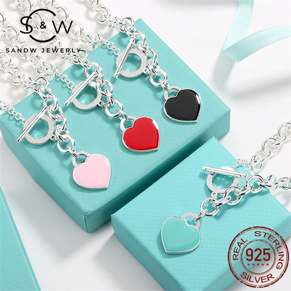sandw lady charm jewelry enamel heart necklace pendant s925 sterling silver light luxury original fashion wedding gift for lovers
sandw lady charm jewelry enamel heart necklace pendant s925 sterling silver light luxury original fashion wedding gift for lovers
