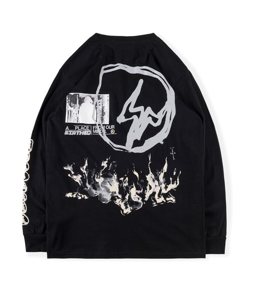 men stylist long sleeve t-shirts fashion printed mens designers t shirt size s-xl, White;black
men stylist long sleeve t-shirts fashion printed mens designers t shirt size s-xl, White;black