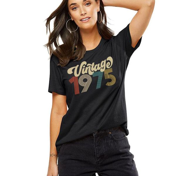 women's t-shirt vintage 1970 letter print tshirt 50th birthday party women t shirt cotton o neck summer t-shirts plus size tee drop p4, White
women's t-shirt vintage 1970 letter print tshirt 50th birthday party women t shirt cotton o neck summer t-shirts plus size tee drop p4, White