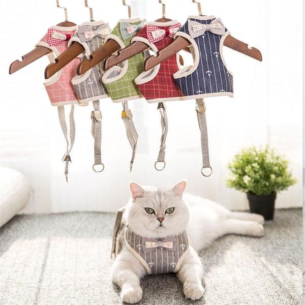 cat harness leash set bowknot mesh jacket clothes puppy cute adjustable vest walking lead collar with bowtie for small pets cats collars & l
cat harness leash set bowknot mesh jacket clothes puppy cute adjustable vest walking lead collar with bowtie for small pets cats collars & l
