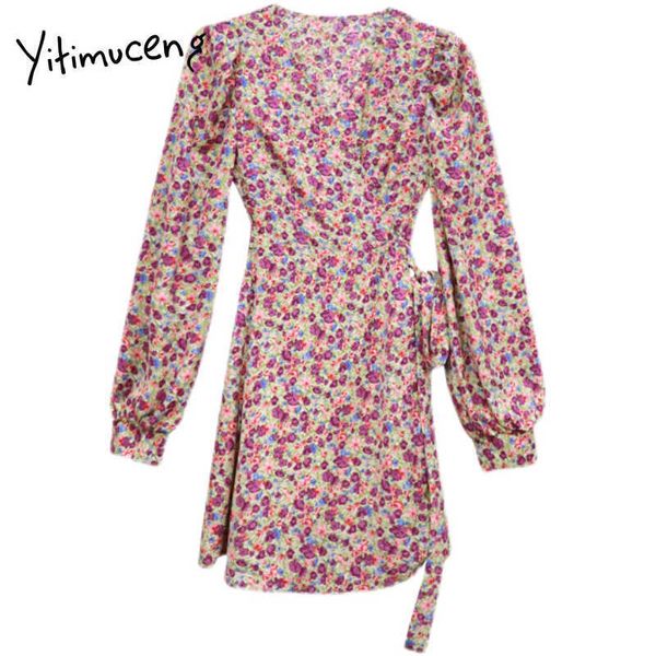 yitimuceng vintage bandage floral pint high waist mini dresses women a-line v-neck spring french fashion sweet dress 210601, Black;gray
yitimuceng vintage bandage floral pint high waist mini dresses women a-line v-neck spring french fashion sweet dress 210601, Black;gray