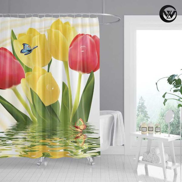 shower curtains washable print colorful tulip flower bath bathroom curtains, fancy printing polyester plants el curtain/
shower curtains washable print colorful tulip flower bath bathroom curtains, fancy printing polyester plants el curtain/