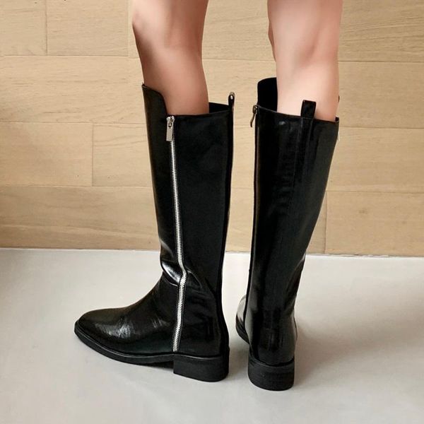 boots mezereon split leather motorcycle square toe western riding equestrian med heel 3.5 cm fashion winter shoes with zip, Black
boots mezereon split leather motorcycle square toe western riding equestrian med heel 3.5 cm fashion winter shoes with zip, Black