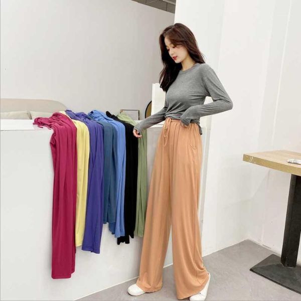sleepwear modal wide leg women's summer high waist ice silk draping loose straight tube mop copper ammonia pants trousers1 yeei, Black;red
sleepwear modal wide leg women's summer high waist ice silk draping loose straight tube mop copper ammonia pants trousers1 yeei, Black;red