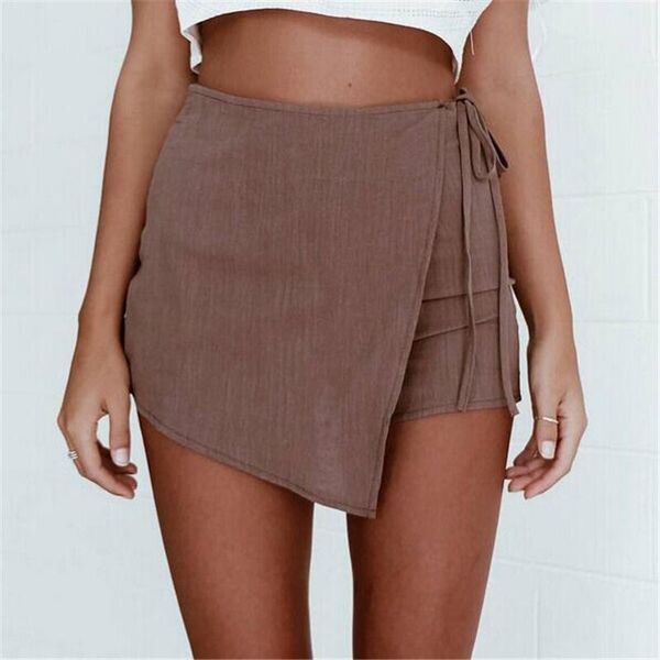 women's shorts fashion loose casual solid women slim high waist short zipper back irregular womens clothing, White;black
women's shorts fashion loose casual solid women slim high waist short zipper back irregular womens clothing, White;black