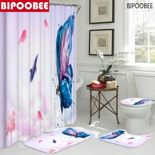 shower curtains fantasy dolphin butterfly printed curtain fabric waterproof polyester bathroom decor pedestal non-slip rug bath mats
shower curtains fantasy dolphin butterfly printed curtain fabric waterproof polyester bathroom decor pedestal non-slip rug bath mats