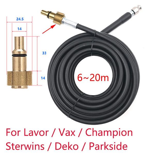 6m 10m 15m 20 meters 160bar sewer drain water cleaning hose for lavor vax champion sterwins deko parkside high pressure washer gun & snow fo
6m 10m 15m 20 meters 160bar sewer drain water cleaning hose for lavor vax champion sterwins deko parkside high pressure washer gun & snow fo