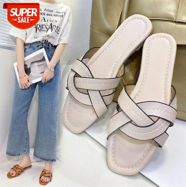 korean style cross belt one-line outer wear flat sandals and slippers women's fashion #dl8t, Black
korean style cross belt one-line outer wear flat sandals and slippers women's fashion #dl8t, Black