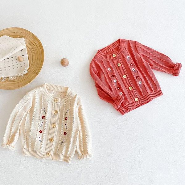 jackets autumn winter infant baby girls knitted cardigan sweater flower embroidery long sleeved coat, Blue;gray
jackets autumn winter infant baby girls knitted cardigan sweater flower embroidery long sleeved coat, Blue;gray