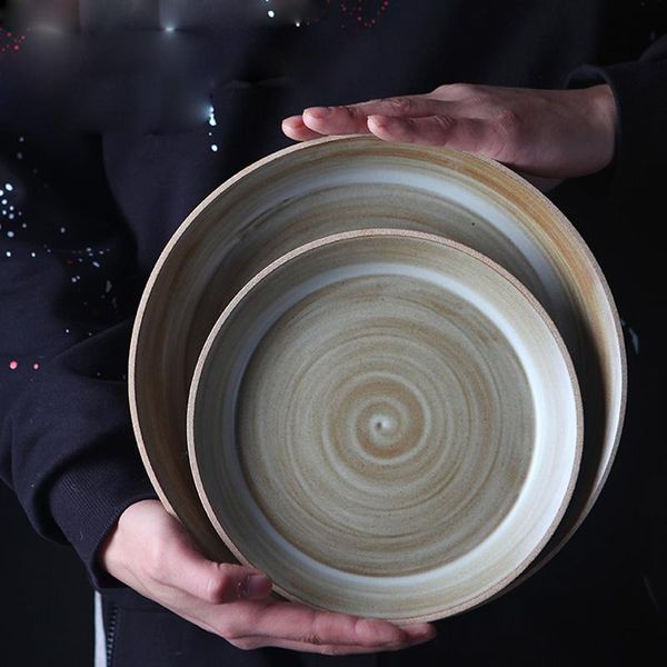 japanese retro stoare plate annual ring pattern coffee cup dinner nostalgic handmade earthenware tableware dishes & plates
japanese retro stoare plate annual ring pattern coffee cup dinner nostalgic handmade earthenware tableware dishes & plates