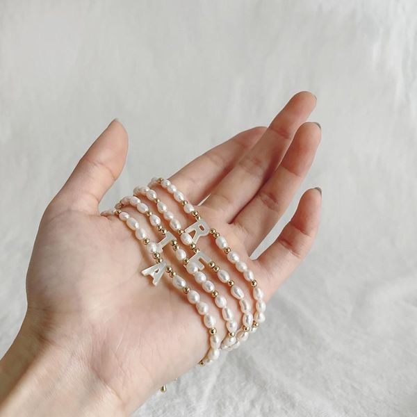 link, chain 2021 europea simple fashion personality freshwater pearl letter pendant geometric irregular ot buckle bracelet for women jewelry, Black
link, chain 2021 europea simple fashion personality freshwater pearl letter pendant geometric irregular ot buckle bracelet for women jewelry, Black