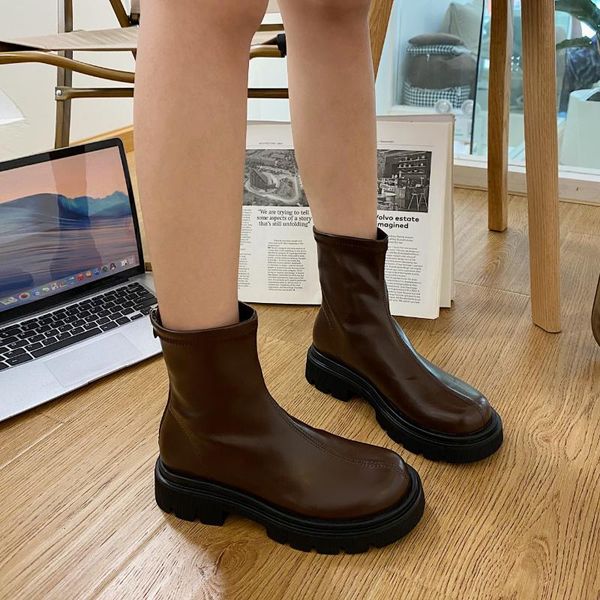 boots women ladies shoes slip on ankle mid calf platform non pu leather soft footwear woman fashion autumn winter, Black
boots women ladies shoes slip on ankle mid calf platform non pu leather soft footwear woman fashion autumn winter, Black