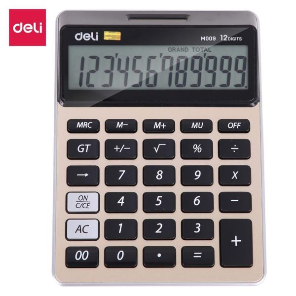counters deli 12-digit calculator, metal plate, high-quality control board, durable, battery + solar dual power drive
counters deli 12-digit calculator, metal plate, high-quality control board, durable, battery + solar dual power drive