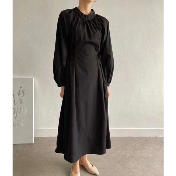 casual dresses 2021 autumn solid office lady a line stand puff sleeve cardigan bandage woman dress u490, Black;gray
casual dresses 2021 autumn solid office lady a line stand puff sleeve cardigan bandage woman dress u490, Black;gray