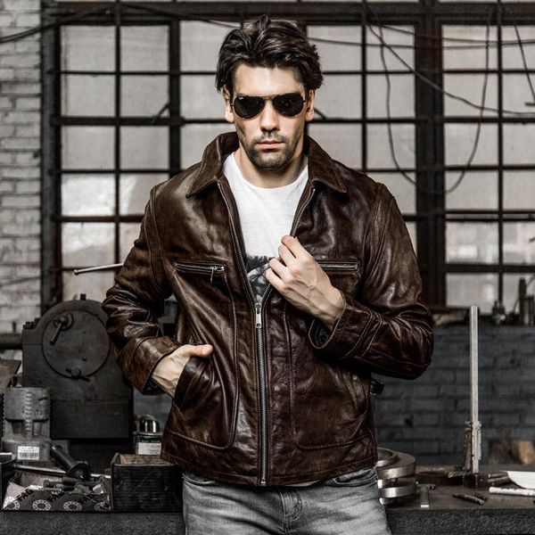 men's leather & faux 2021 cow jakcet spring cattle black jacket motorcycle rider vintage coat
men's leather & faux 2021 cow jakcet spring cattle black jacket motorcycle rider vintage coat