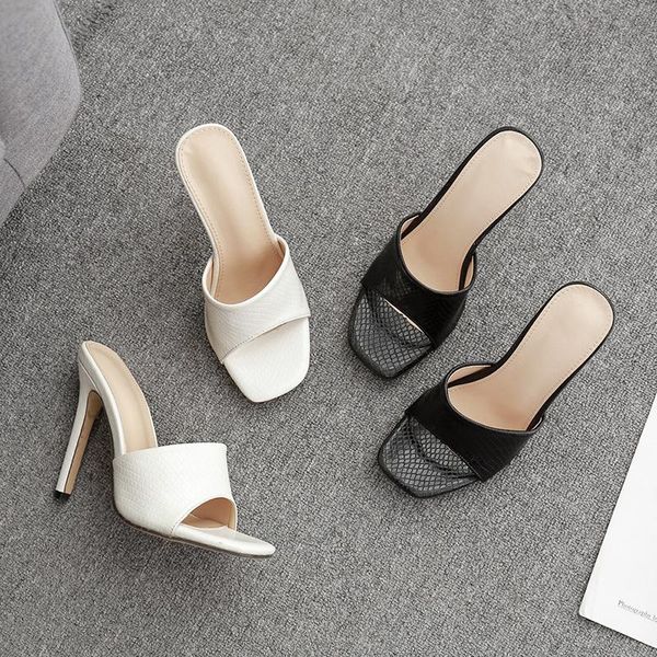 summer plus size women slippers snake pattern microfiber open toe slides lazy slingback thin high heels sandals european sapatos, Black
summer plus size women slippers snake pattern microfiber open toe slides lazy slingback thin high heels sandals european sapatos, Black
