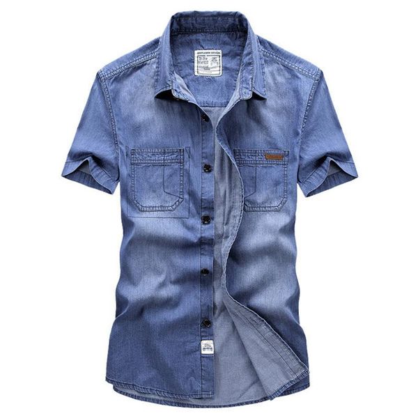 men's jackets light blue denim shirts short sleeve thin cotton slim elastic jeans men summer pockets shirt 4xl, Black;brown
men's jackets light blue denim shirts short sleeve thin cotton slim elastic jeans men summer pockets shirt 4xl, Black;brown