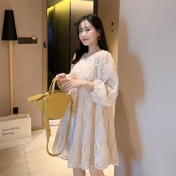 9186# maternity clothes summer short sleeves solid color o neck loose stylish dress pregnant women mom dresses, White
9186# maternity clothes summer short sleeves solid color o neck loose stylish dress pregnant women mom dresses, White