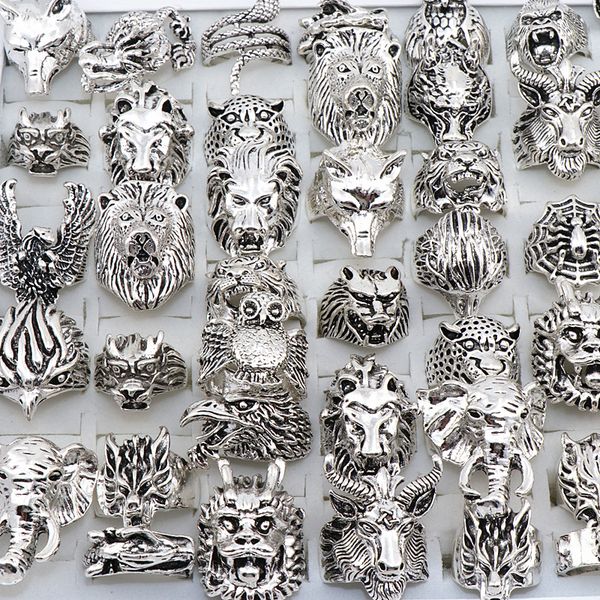 wholesale 20pcs band rings mix snake owl dragon wolf elephant tiger etc animal style antique vintage jewelry ring for men women, Silver
wholesale 20pcs band rings mix snake owl dragon wolf elephant tiger etc animal style antique vintage jewelry ring for men women, Silver
