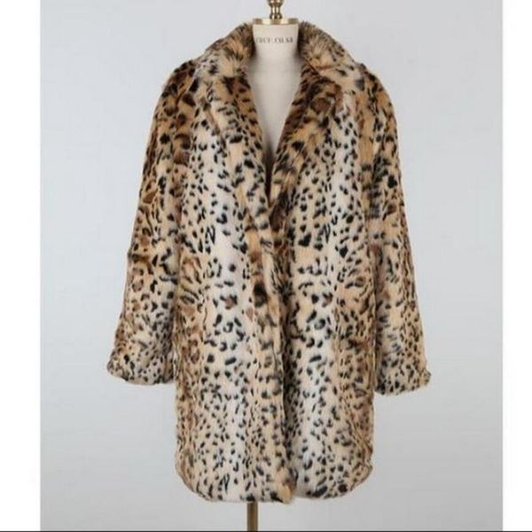 women's fur & faux and 2021 autumn winter women leopard imitation fashion long coat female tide keep warm coats, Black
women's fur & faux and 2021 autumn winter women leopard imitation fashion long coat female tide keep warm coats, Black