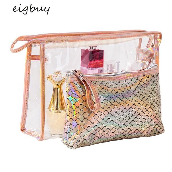 scale laser bag set women's pvc cosmetic two piece waterproof travel wash storage bags & cases
scale laser bag set women's pvc cosmetic two piece waterproof travel wash storage bags & cases