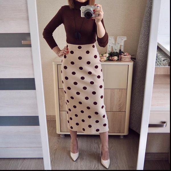 knitted sweater high waisted women skirt autumn winer long elegant office midi pencil polk dot, Black
knitted sweater high waisted women skirt autumn winer long elegant office midi pencil polk dot, Black