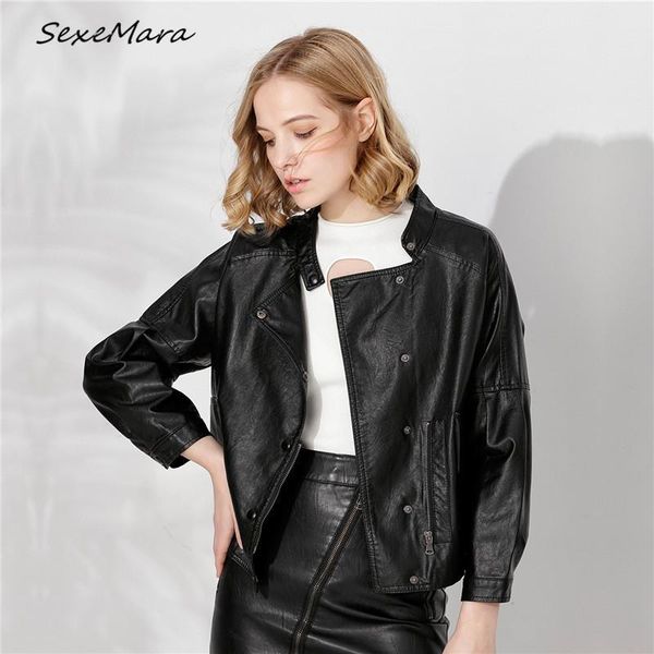 women's jackets 2021 korean style women loose fashion streetwear atumn single breasted pu, Black;brown
women's jackets 2021 korean style women loose fashion streetwear atumn single breasted pu, Black;brown