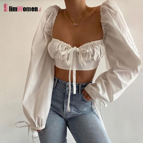 women's t-shirt fashion autumn white low cut crop women lace up long sleeve square neck ladies street casual solid clothing 20
women's t-shirt fashion autumn white low cut crop women lace up long sleeve square neck ladies street casual solid clothing 20