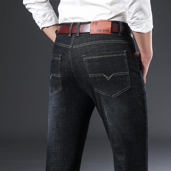 men's jeans 2021 autumn men loose fit black blue business straight-leg classic pants brand trousers
men's jeans 2021 autumn men loose fit black blue business straight-leg classic pants brand trousers