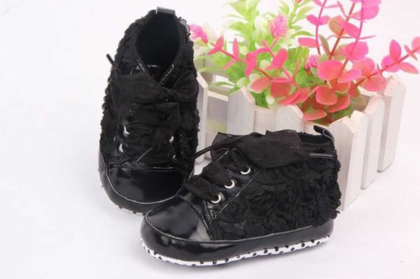 kids toddler baby infant rose flower soft sole girl shoes baby first walker 2 colors, Black
kids toddler baby infant rose flower soft sole girl shoes baby first walker 2 colors, Black
