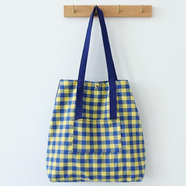 shopping bags fashion reusable canvas tote bag women cotton linen single shoulder check plaid female flax grocery bag*
shopping bags fashion reusable canvas tote bag women cotton linen single shoulder check plaid female flax grocery bag*