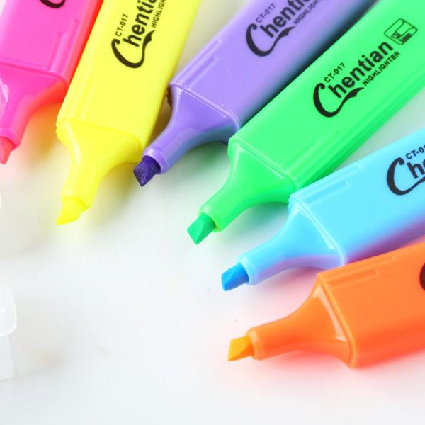 highlighters 6pc creative candy color highlighter graffiti marker pen student hand account high-capacity office school supplies, Black;red
highlighters 6pc creative candy color highlighter graffiti marker pen student hand account high-capacity office school supplies, Black;red