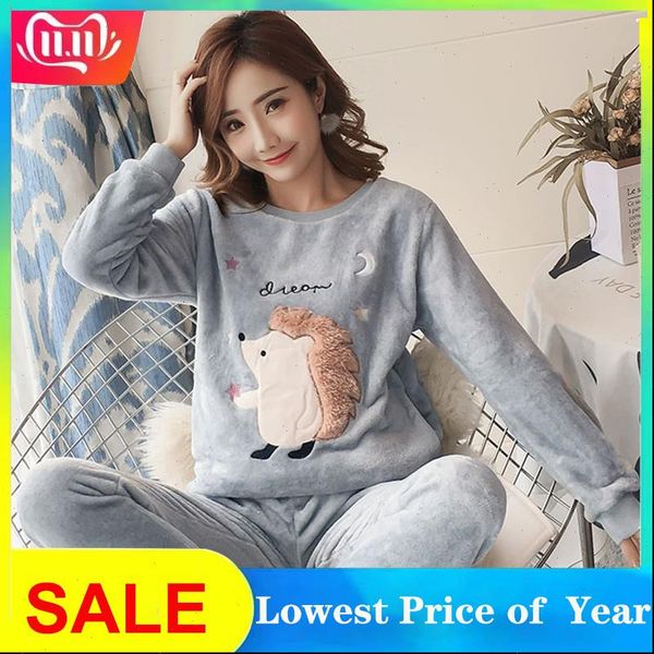 cartoon animal pajamas winter thick womens sleepwears warm coral pyjamas autumn pijama mujer verano nightwear pajama set, Black;red
cartoon animal pajamas winter thick womens sleepwears warm coral pyjamas autumn pijama mujer verano nightwear pajama set, Black;red