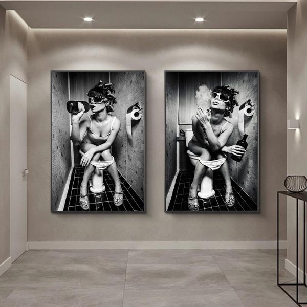 paintings girl sits in a toilet nordic canvas art posters and prints black white on the wall pictures cuadro
paintings girl sits in a toilet nordic canvas art posters and prints black white on the wall pictures cuadro