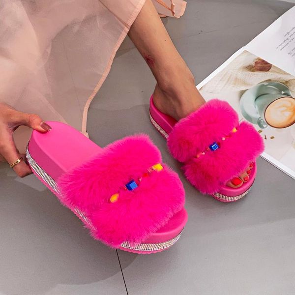 slippers 2021 women's flip flops furry shoes cute sandal scasual thick-soled zapatillas mujer, Black
slippers 2021 women's flip flops furry shoes cute sandal scasual thick-soled zapatillas mujer, Black
