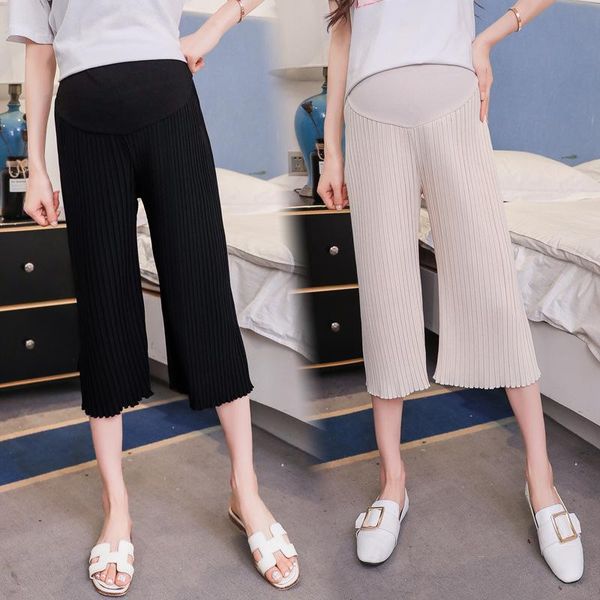 summer thin pleated chiffon maternity pants 8/10 length wide leg loose belly for pregnant women casual pregnancy bottoms, White
summer thin pleated chiffon maternity pants 8/10 length wide leg loose belly for pregnant women casual pregnancy bottoms, White
