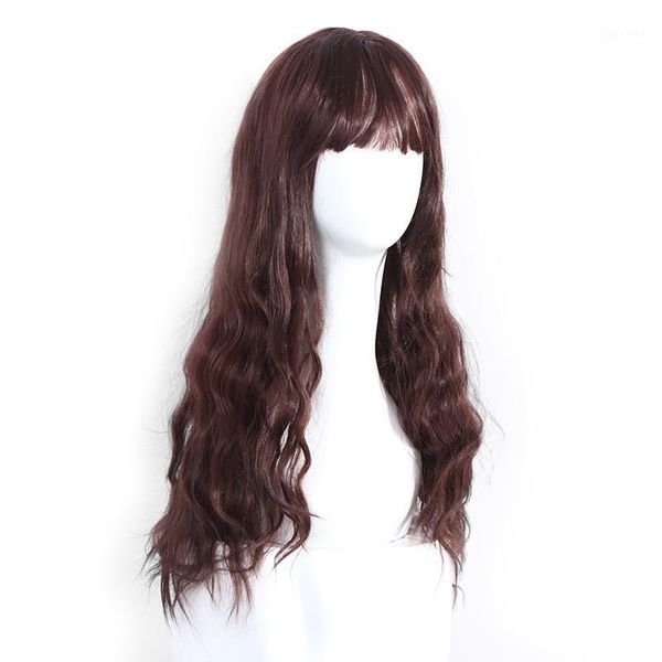 long kinky hair wig heat resistant synthetic wigs for women natural fake bun maker1, Brown
long kinky hair wig heat resistant synthetic wigs for women natural fake bun maker1, Brown